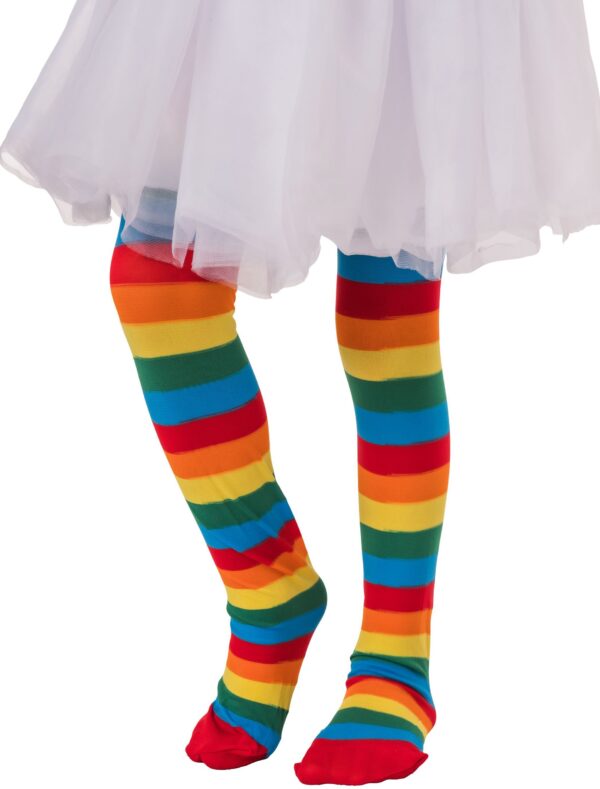 Kostümzubehör Strumpfhose Regenbogen 116/128 Farbe: bunt