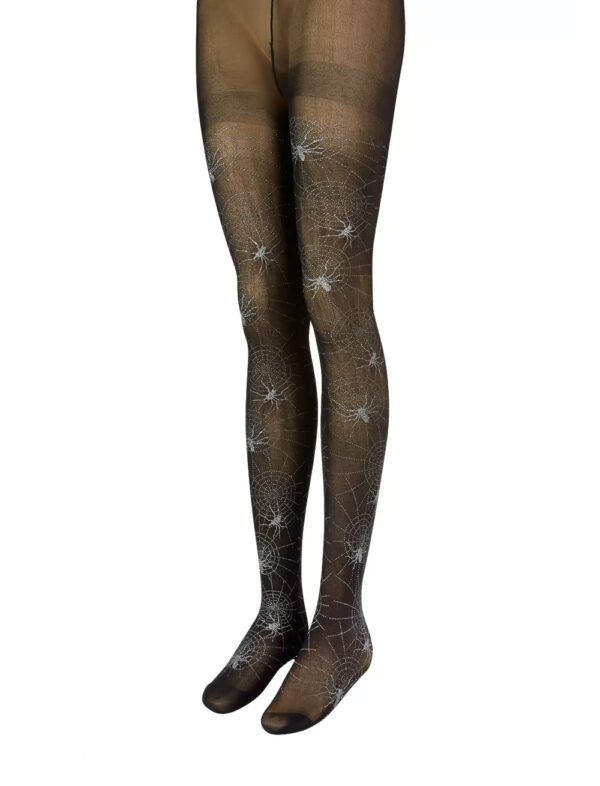 Kostümzubehör Strumpfhose Spinnennetz Farbe: schwarz