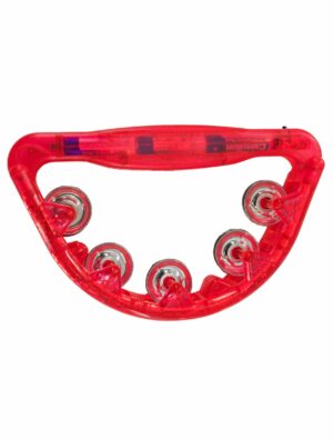 Kostümzubehör Tambourin leuchtend rot