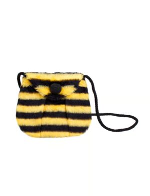 Kostümzubehör Tasche Biene Plüsch Farbe: schwarz/gelb