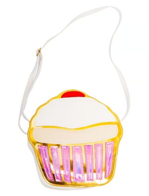 Kostümzubehör Tasche Candy Cupcake Farbe: pink/weiß