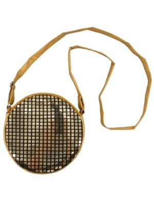 Kostümzubehör Tasche Disco gold