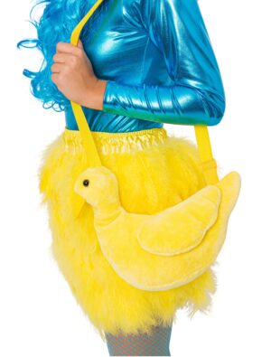 Kostümzubehör Tasche Ente Plüsch gelb