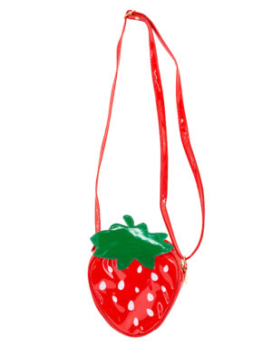 Kostümzubehör Tasche Erdbeere Farbe: rot/grün