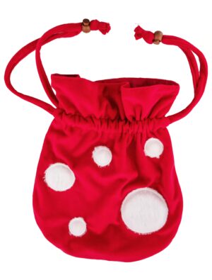 Kostümzubehör Tasche Fliegenpilz rot/weiß