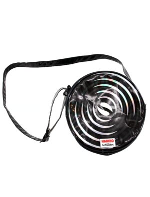 Kostümzubehör Tasche HARIBO Lakritz Schnecken schwarz