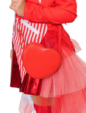 Kostümzubehör Tasche Herz rot