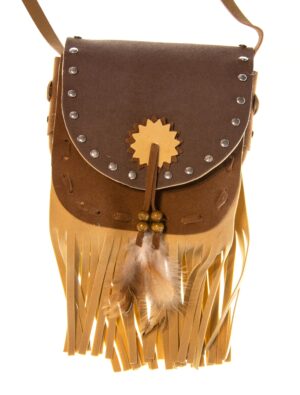 Kostümzubehör Tasche Indianer braun