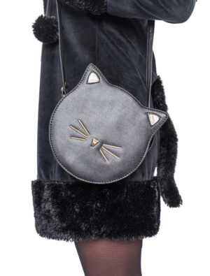 Kostümzubehör Tasche Katze schwarz