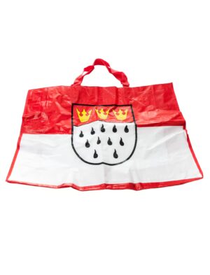 Kostümzubehör Tasche Köln Wappen groß 70x20x50cm Farbe: rot/weiß