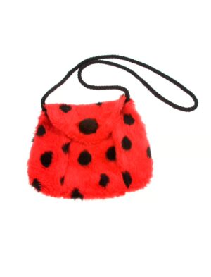 Kostümzubehör Tasche Marienkäfer Plüsch Farbe: rot/schwarz