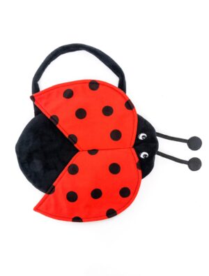 Kostümzubehör Tasche Marienkäfer Plüsch Farbe: schwarz/rot