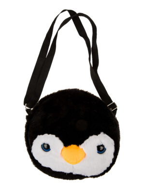 Kostümzubehör Tasche Pinguinkopf Farbe: schwarz/weiß