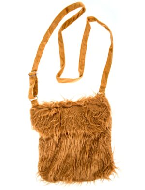 Kostümzubehör Tasche Plüsch braun