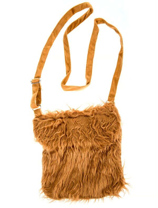 Kostümzubehör Tasche Plüsch braun