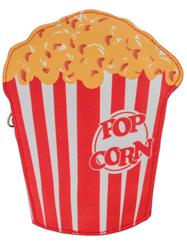 Kostümzubehör Tasche Popcorn rot/weiß