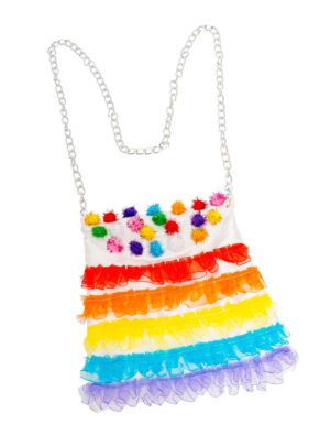 Kostümzubehör Tasche Regenbogen bunt Farbe: rainbow