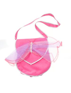 Kostümzubehör Tasche Schmetterling rosa