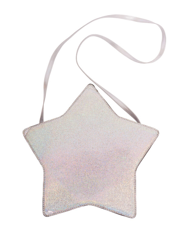Kostümzubehör Tasche Stern silber