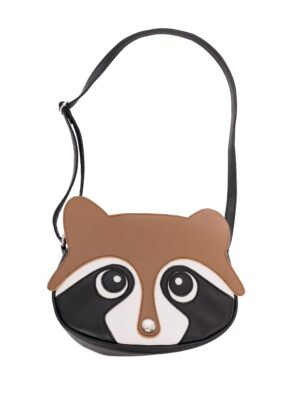Kostümzubehör Tasche Waschbär Farbe: schwarz/braun