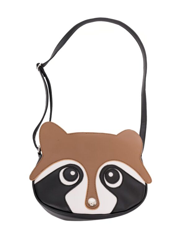 Kostümzubehör Tasche Waschbär Farbe: schwarz/braun
