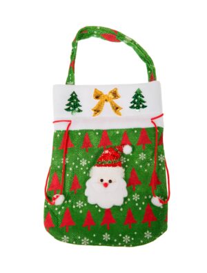 Kostümzubehör Tasche Weihnachtsmann grün