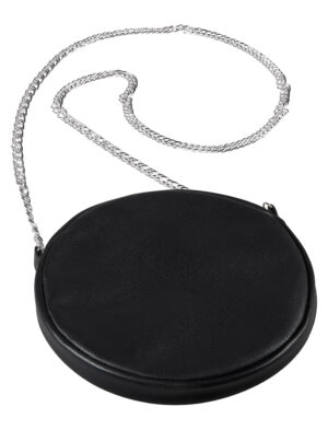Kostümzubehör Tasche rund schwarz