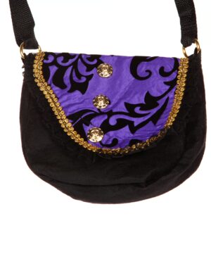Kostümzubehör Tasche schwarz/lila