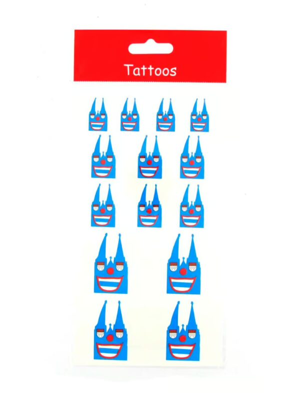 Kostümzubehör Tattoos Dom Farbe: blau