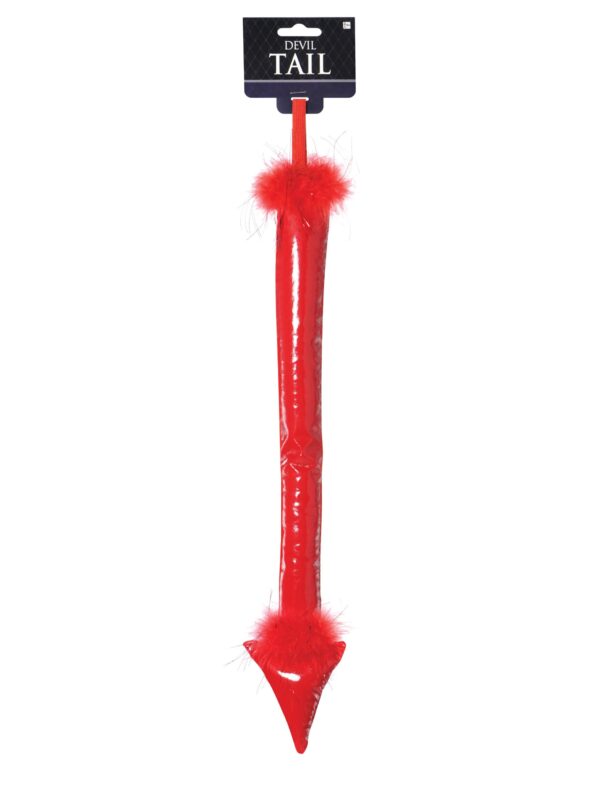 Kostümzubehör Teufelsschwanz rot 45cm