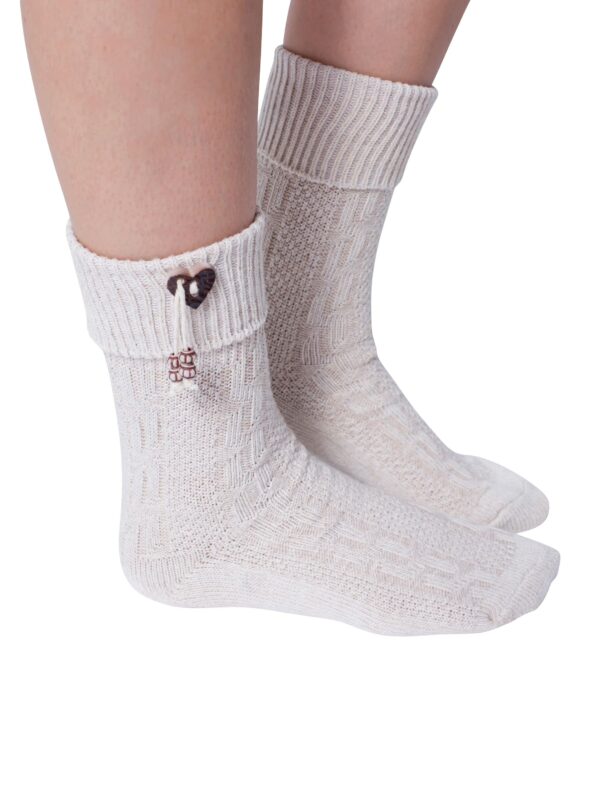 Kostümzubehör Trachtensocken Damen beige 39-42