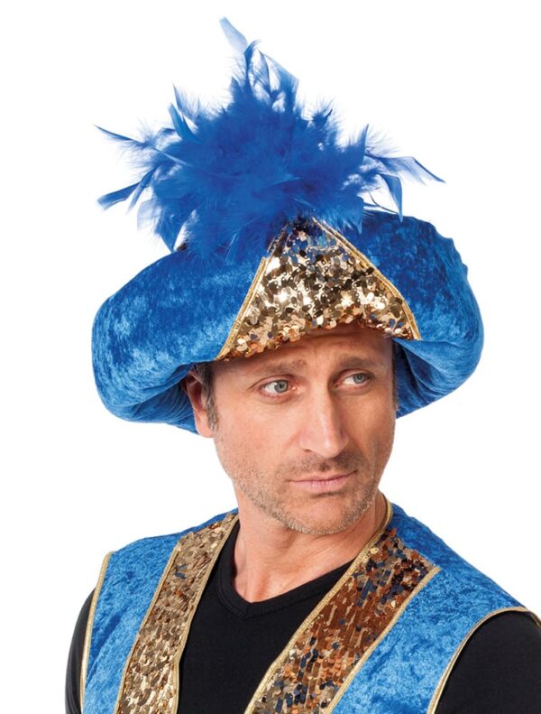 Kostümzubehör Turban blau/gold