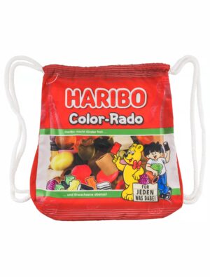 Kostümzubehör Turnbeutel HARIBO Color-Rado rot