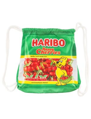 Kostümzubehör Turnbeutel HARIBO Happy Cherries grün