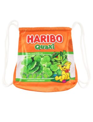 Kostümzubehör Turnbeutel HARIBO Quaxi orange