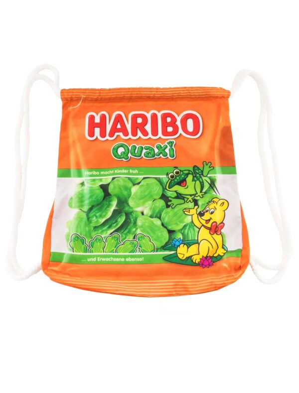 Kostümzubehör Turnbeutel HARIBO Quaxi orange