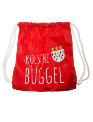 Kostümzubehör Turnbeutel Kölsche Büggel Farbe: rot