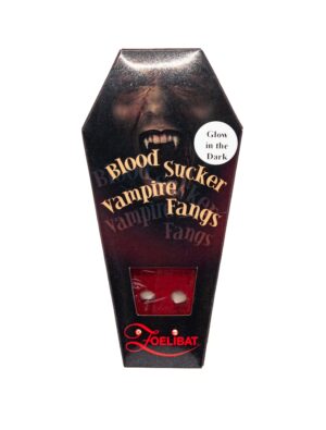 Kostümzubehör Vampirzähne Mannaro leuchten im dunkeln Farbe: beige