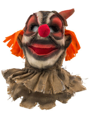 Kostümzubehör Vollmaske Horrorclown schwarz/weiß/rot