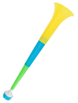 Kostümzubehör Vuvuzela 56cm bunt Farbe: bunt