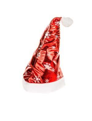 Kostümzubehör Weihnachtsmütze Schneeflocken Farbe: rot