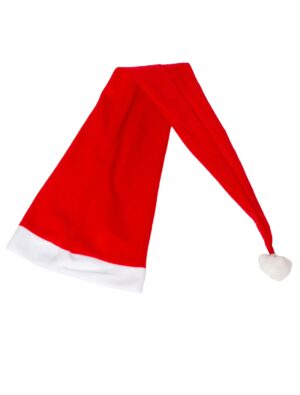 Kostümzubehör Weihnachtsmütze Superlang 100cm Farbe: rot