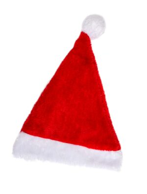 Kostümzubehör Weihnachtsmütze rot/weiß mit Beleuchtung