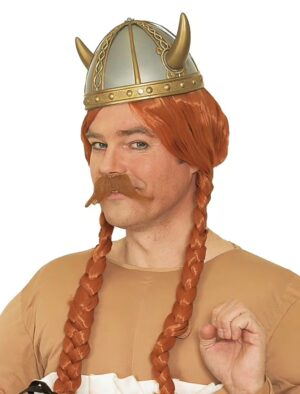 Kostümzubehör Wikingerhelm silber/gold