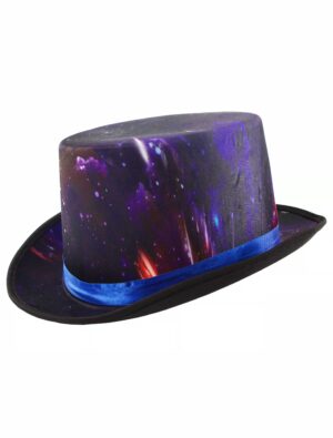 Kostümzubehör Zylinder Galaxy Farbe: mehrfarbig