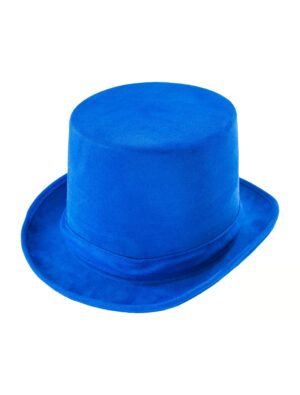 Kostümzubehör Zylinder Samt blau one size