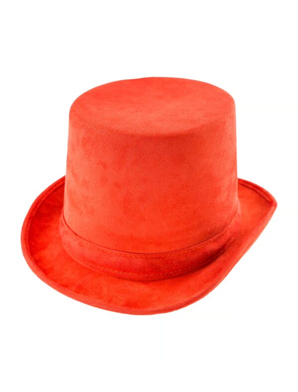 Kostümzubehör Zylinder Samt terracotta one size