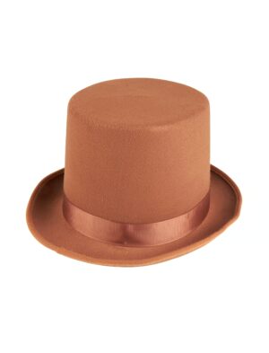 Kostümzubehör Zylinder braun