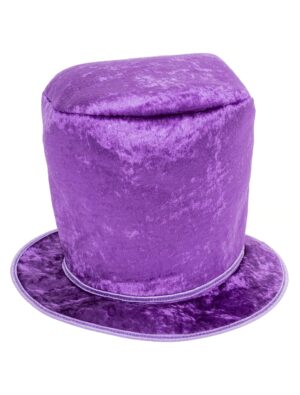Kostümzubehör Zylinder hoch violett one size