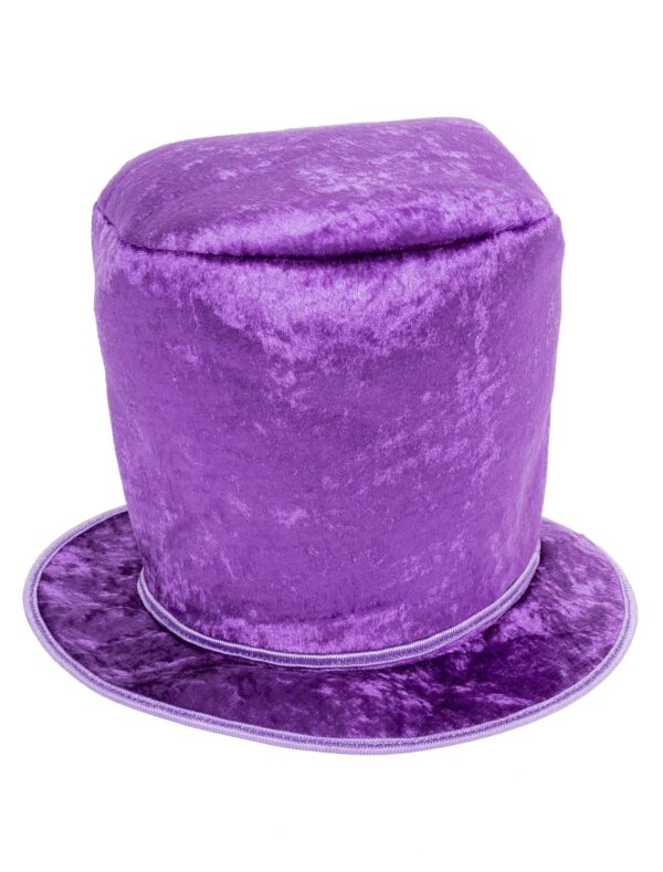 Kostümzubehör Zylinder hoch violett one size